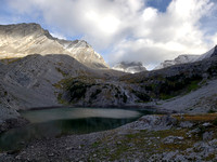 Lower Headwall Lake, with our objective in the distance at right