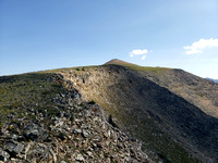 the summit can be seen in ths distance