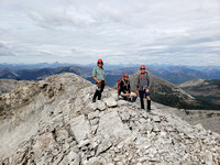 Clayton, David and Myself at the summit of Mt. Ward