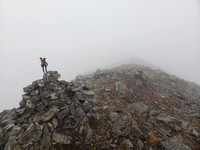 the summit of Burstall Pass Peak