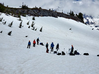 an avalanche safety course was taking place
