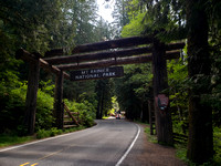 Mt. Rainier National Park entrance