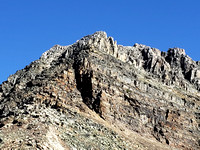 the ascent ridge on the left