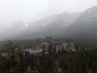 the iconic Banff Springs Hotel