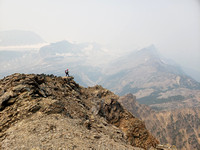Clayton on the summit ridge